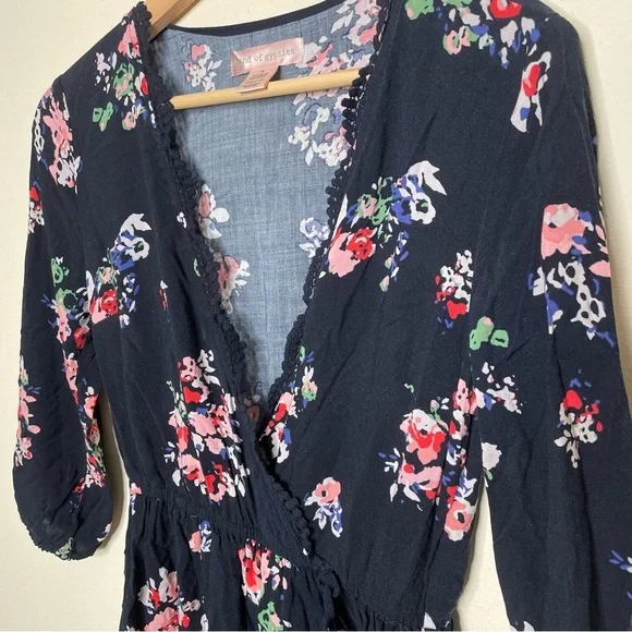 Band of Gypsies Wrap Style Mini Dress small - Picture 2 of 8